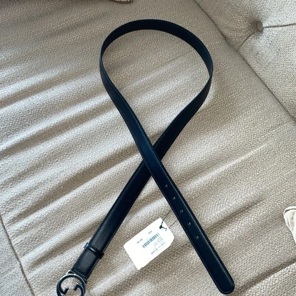 New Gucci Blondie belt with interlocking G Buckle